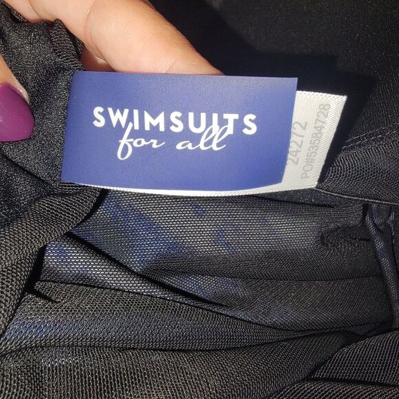 Swimsuits for all Nwt Sarong front One Piece Swimsuit size 30 - Picture 6 of 7